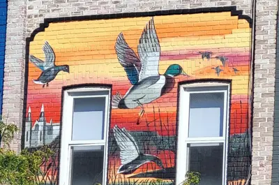 Wye Marsh mural after restoration